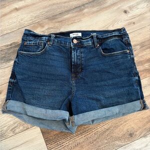 Kensie Dark Blue Jean Shorts
